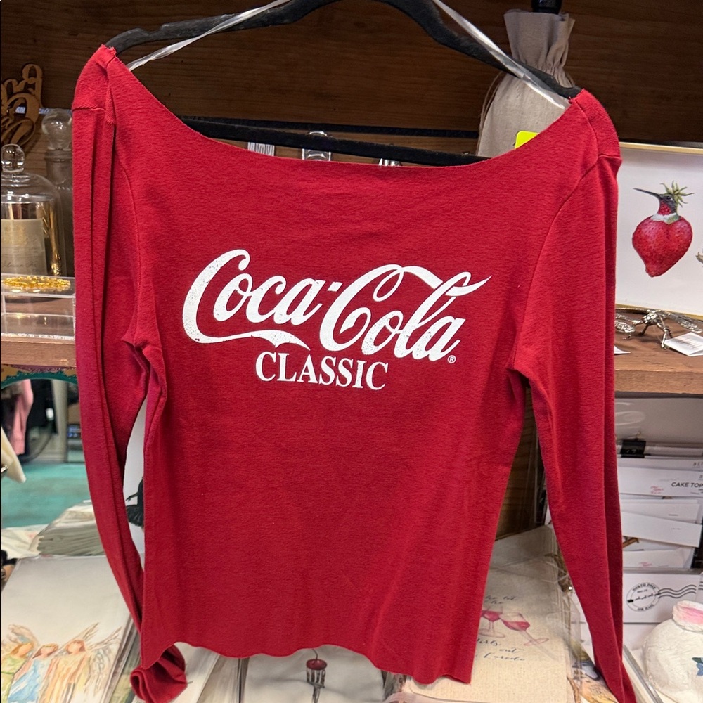 Coca Cola Red Long Sleeve Women's Tee